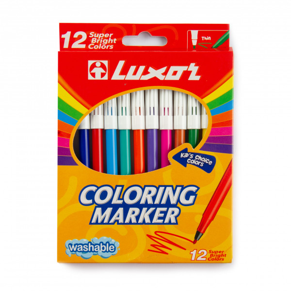 123ink felt-tip pen set in cardboard case (12-pack) 4-15-12C 300302 - 1