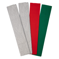 123ink festive crepe paper set, 250cm x 50cm (4-pack)  302329
