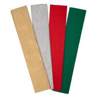 123ink festive crepe paper set, 250cm x 50cm (4-pack) 302329