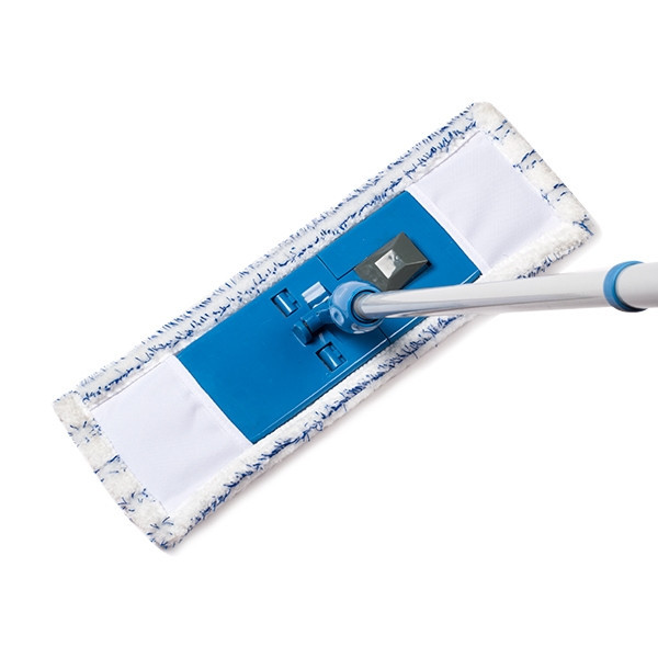 123ink floor wiper with adjustable handle and microfibre cloth  SDR00037 - 1