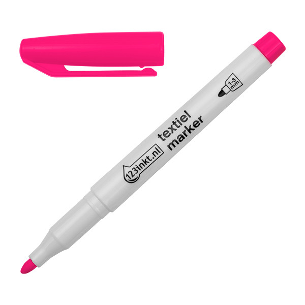 123ink fuchsia textile marker (1mm - 3mm round) 300847 - 1