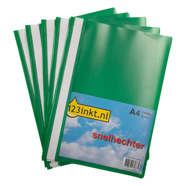 123ink green A4 project folder (5-pack) 41910055C K-22037C 300451 - 1