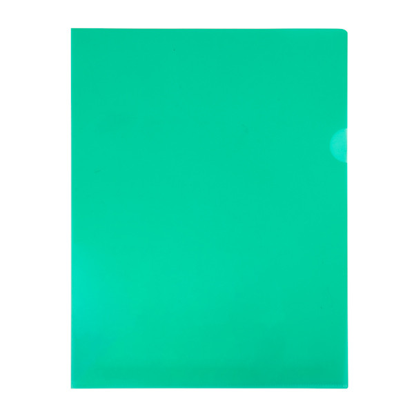 123ink green A4 transparent view folder 120 micron (100-pack) 54838C 390553 - 1