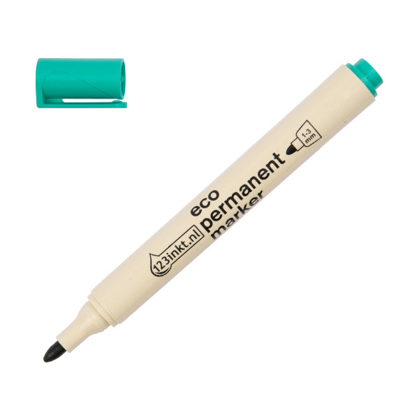 123ink green eco permanent marker (1mm - 3mm round) 4-21004C 390599 - 1