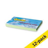 123ink green self-adhesive notes, 100 sheets, 76mm x 127mm (12-pack)  300251