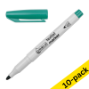 123ink green textile marker (1mm - 3mm round) (10-pack) 300874 - 1
