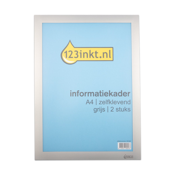 123ink grey A4 self-adhesive information frame (2-pack) 487223C 301246 - 1