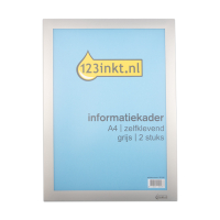 123ink grey A4 self-adhesive information frame (2-pack) 487223C 301246