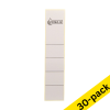 123ink grey self-adhesive spine labels, 39mm x 191mm (30-pack) 302369 - 1