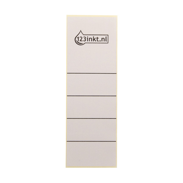 123ink grey self-adhesive spine labels, 61mm x 191mm (10-pack) 16420085C 301656 - 1