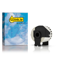123ink house brand replaces Brother DK-22205 continuous yellow paper tape 089387