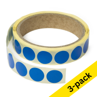 123ink light blue marking dots Ø 18mm (3 x 1,000 labels)  035234