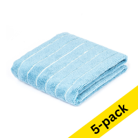 123ink light blue mop for parquet and laminate, 50cm x 70cm (5-pack)