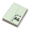 123ink light green A6 recipe paper, 80g (2,000 sheets)