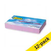 123ink lilac self-adhesive notes, 100 sheets, 38mm x 51mm (12-pack)  300488