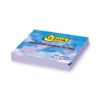 123ink lilac self-adhesive notes, 100 sheets, 76mm x 76mm  300477