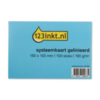 123ink lined system card, 150mm x 100mm (100-pack) K-6102C 301420