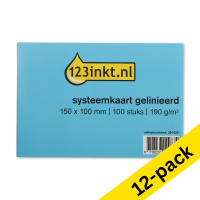 123ink lined system card, 150mm x 100mm (12 x 100-pack)  301421