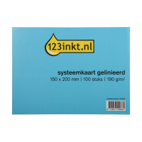 123ink lined system card, 150mm x 200mm (100-pack) K-6106C 301422