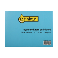 123ink lined system card, 150mm x 200mm (100-pack) K-6106C 301422