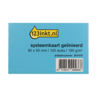 123ink lined system card, 90mm x 55mm (100-pack) K-6100C 301418