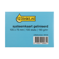 123ink lined system cards, 105mm x 75mm (100-pack) 13800BC K-6109C 301416