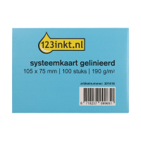 123ink lined system cards, 105mm x 75mm (100-pack) K-6109C 301416