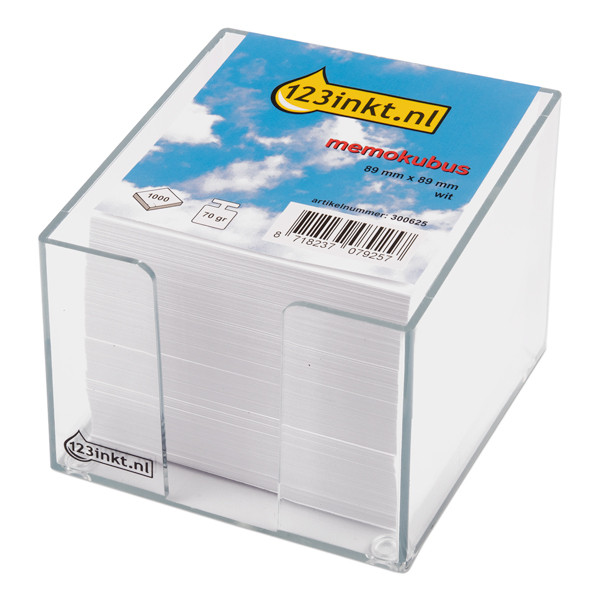 123ink memo cube + refill (1000 sheets) 1954005C 2299172090C 6300C 300625 - 1