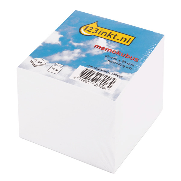 123ink memo cube refill (1000 sheets) 6302C 300627 - 1