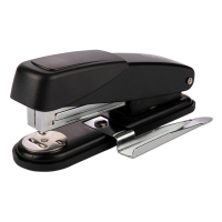 123ink metal stapler with staple remover black 02051BKC 5000534C B8REX-BLACKC 390523