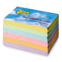 123ink multicolour self-adhesive notes, 600 sheets, 76mm x 127mm  301118
