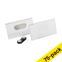 123ink name badge with magnet, 75mm x 40mm (75-pack)