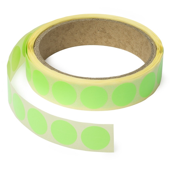123ink neon green marking dots Ø 18mm (1,000 labels)  300799 - 1