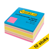 123ink neon pink adhesive notes, 400 sheets, 76mm x 76mm (10-pack)