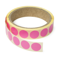 123ink neon pink marking dots Ø 18mm (1,000 labels)  300807