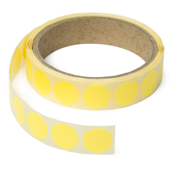 123ink neon yellow marking dots Ø 18mm (1,000 labels)  300797 - 1