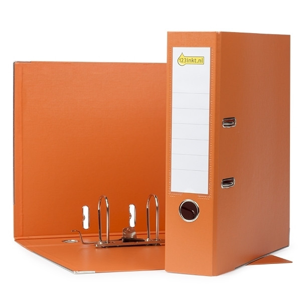 123ink orange A4 plastic lever arch file binder, 80mm 100202170C 10105045C 811340C 300110 - 1