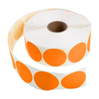 123ink orange marking dots Ø 50mm (1,000 labels) 302998