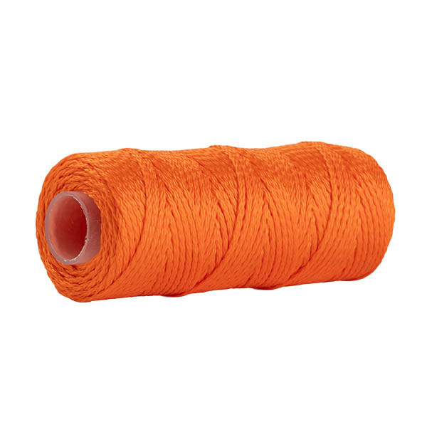 123ink orange mason's twine on spool, 1.1mm x 50m 303043 - 1