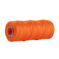 123ink orange mason's twine on spool, 1.1mm x 50m 303043