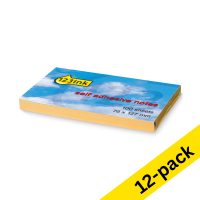 123ink orange self-adhesive notes, 100 sheets, 76mm x 127mm (12-pack)  300485