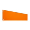 123ink orange trapezoidal separating strip, 240mm x 105mm/60mm (300-pack) 302399 - 1