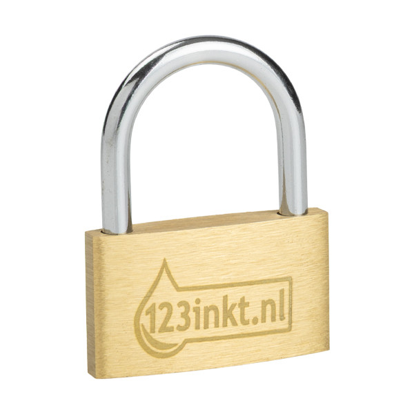 123ink padlock with key (40mm x 50mm x 8mm) 302579 - 2