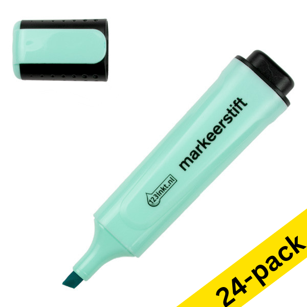 123ink pastel blue highlighter (24-pack)  301362 - 1