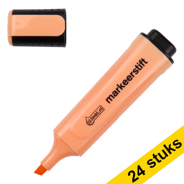 123ink pastel orange highlighter (24-pack)  301363 - 1