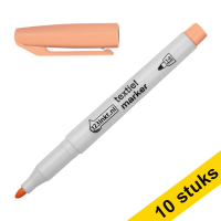 123ink pastel orange textile marker (1mm - 3mm round) (10-pack)
