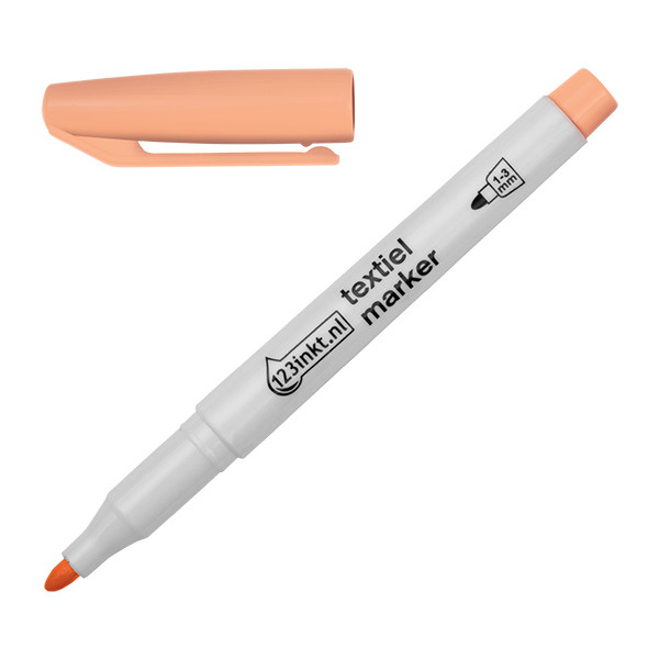 123ink pastel orange textile marker (1mm - 3mm round) 1047016C 33310 300849 - 1