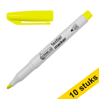 123ink pastel yellow textile marker (1mm - 3mm round) (10-pack)