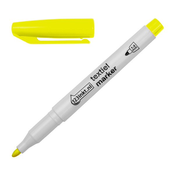 123ink pastel yellow textile marker (1mm - 3mm round) 1047065C 33311 300850 - 1