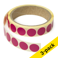 123ink pink marking dots Ø 18mm (3 x 1,000 labels)  035245